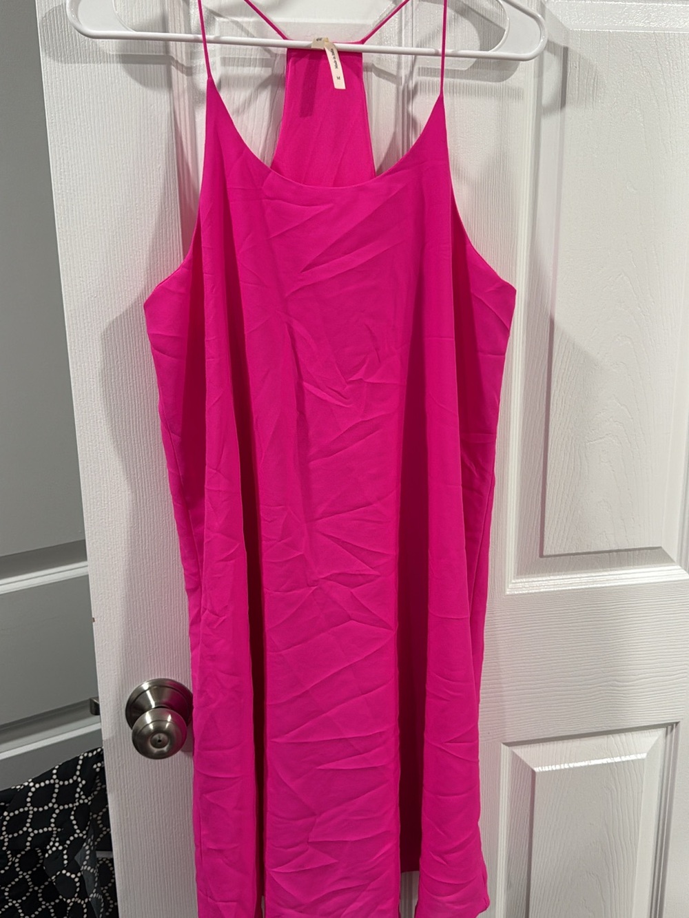 Bright Pink Sleeveless Shift Dress
